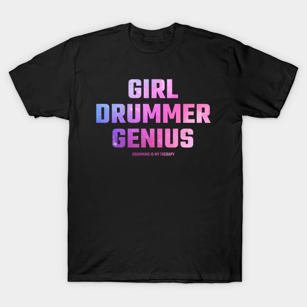 drummer girl T-Shirt by Circle Project